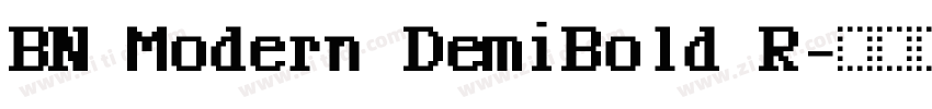 BN Modern DemiBold R字体转换